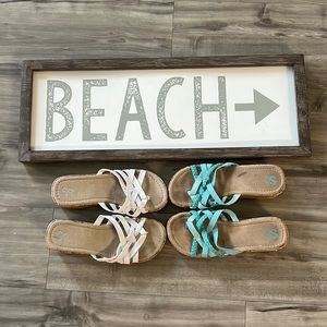 ⏰ LAST CHANCE SALE ⏰
2 pair So brand strapped wedge sandals 🩴